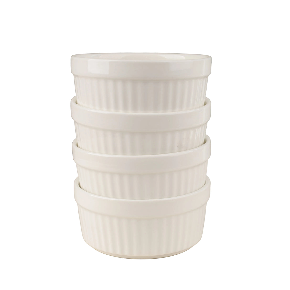 Danny Home 4 Pieces White Cake Dish Ramekin 8.8cm at Zubaidas Homestore Online Pakistan
