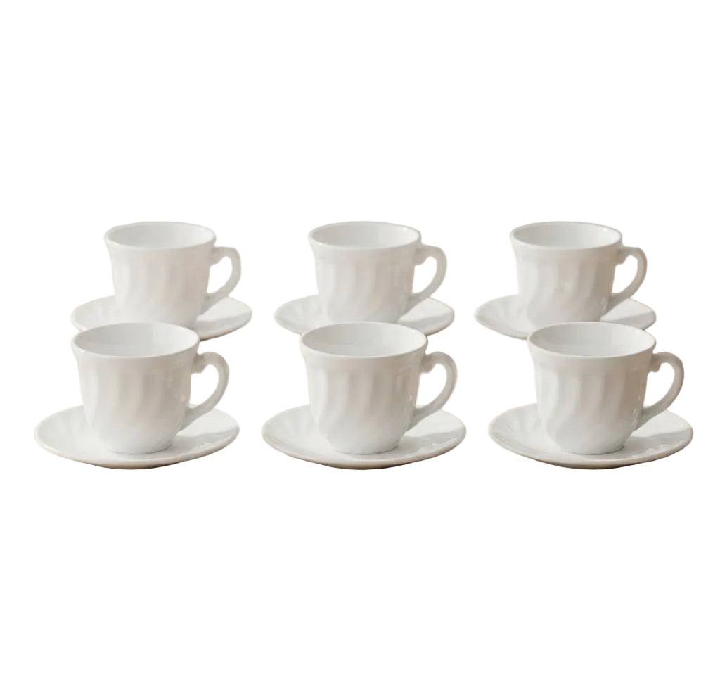 Danny Home 6 Pieces Tea Cups and Saucers Set 190ml at Zubaidas Homestore