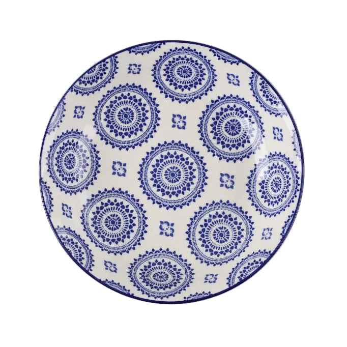 Danny Home 6pcs Ceramic Plate Multi Color 20cm Best Homestore for Home Shopping