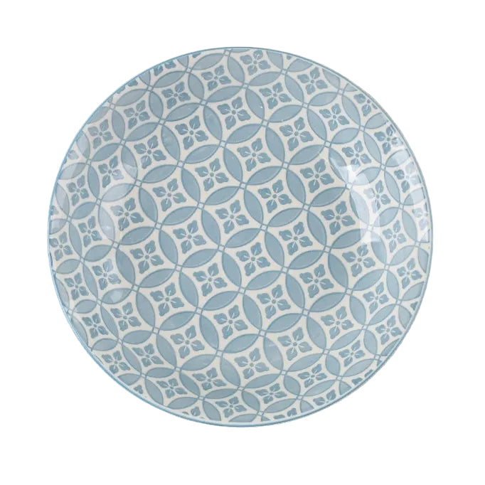 Danny Home 6pcs Ceramic Plate Multi Color 20cm Best Place for Home Shopping