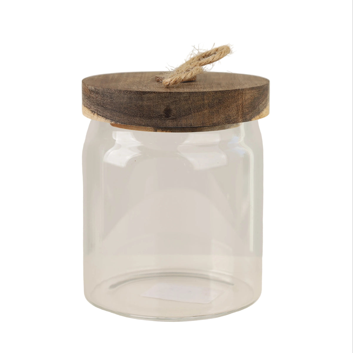 Danny Home Acacia Wood Lid Glass Jar 500ml at Zubaidas Homestore Pakistan