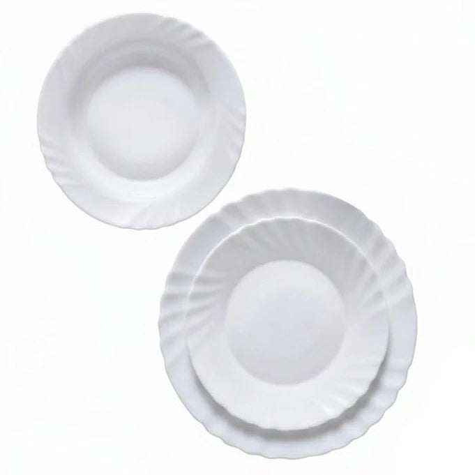 Danny Home Annabella Dinner Set 18 Pieces White at Zubaidas Homestore Pakistan
