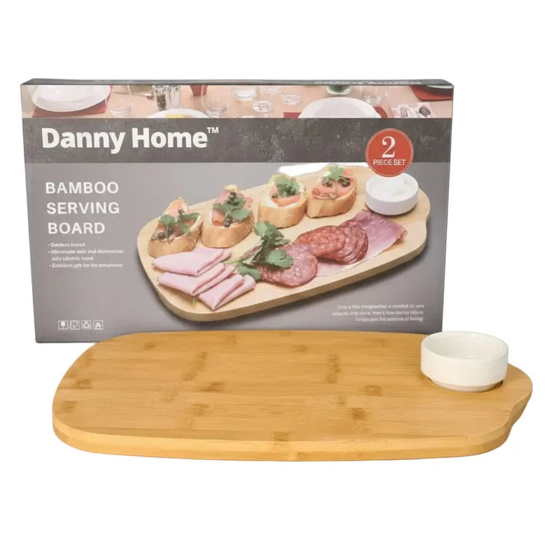Danny Home Bamboo Serving Board With Dip Bowl at Zubaidas Homestore