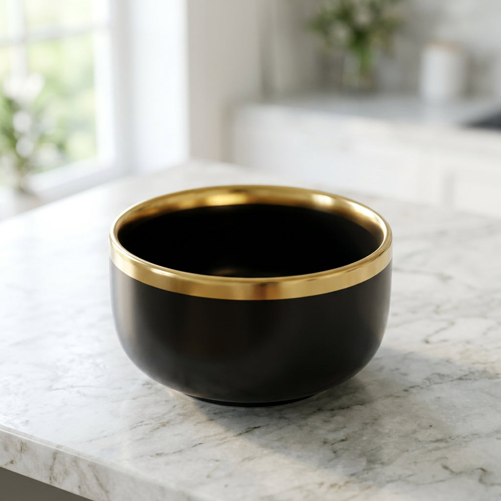 Danny Home Black Glazed Dessert Bowl 11cm at Zubaidas Homestore