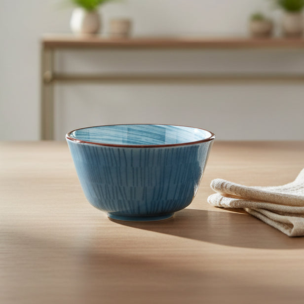 Danny Home Blue Ceramic Ramekin Bowl 9.5cm at Zubaidas Homestore