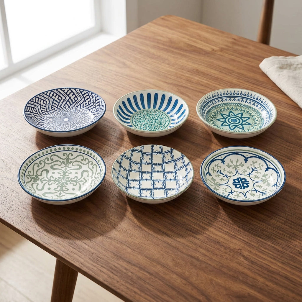 Danny Home Bohemian Sauce Dish Set 6 Pieces 9.8cm at Zubaidas Homestore