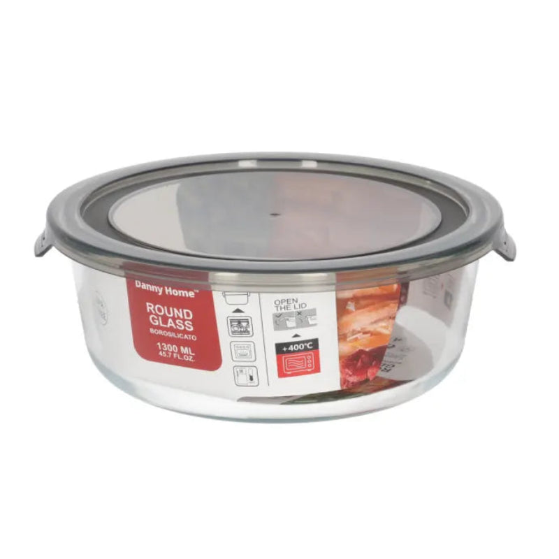 Danny Home Borosilicate Glass Airtight Food Container 1300ml at Zubaidas Homestore