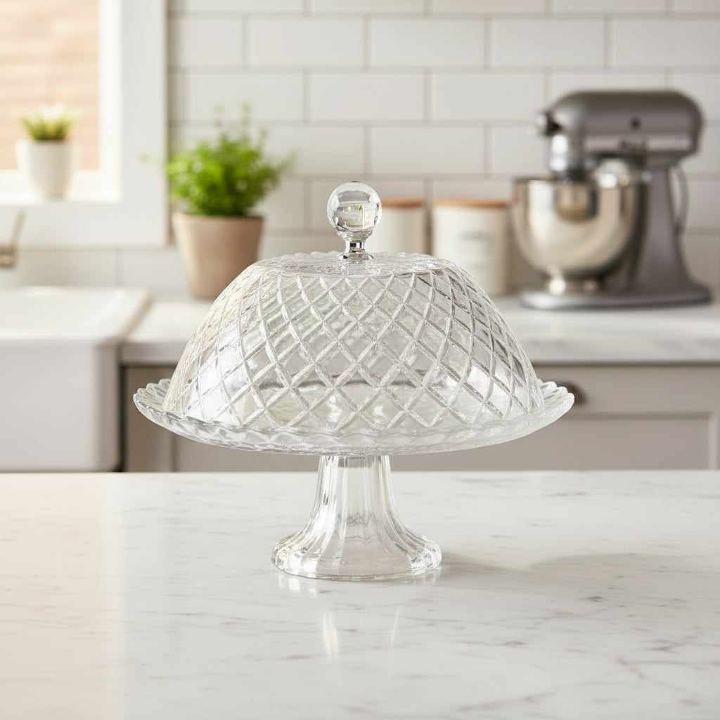 Danny Home Cake Dome Stand With Base 17cm at Zubaidas Homestore