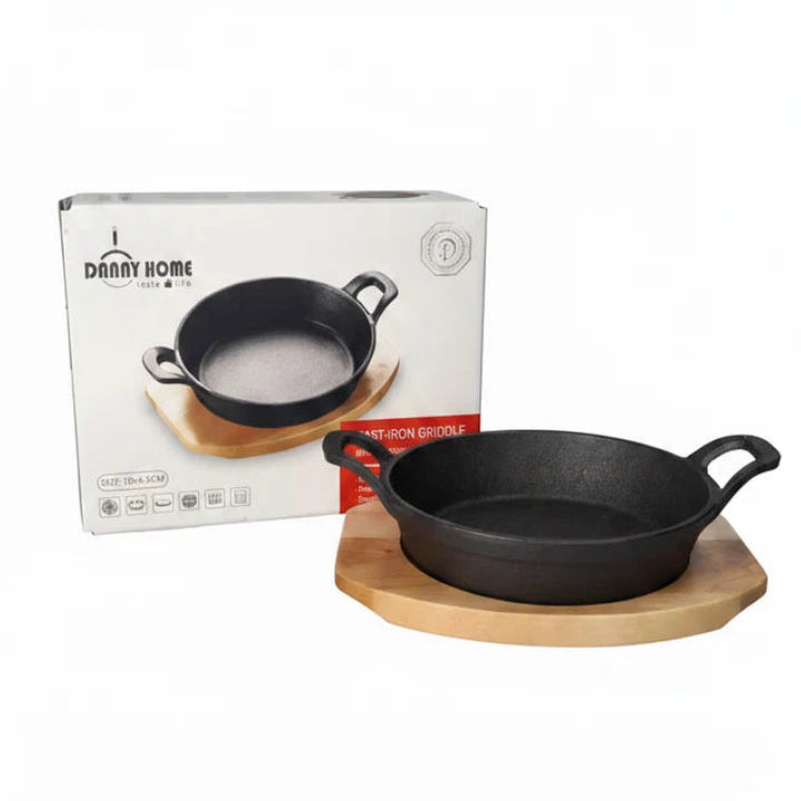 Danny Home Cast Iron Round Griddle Pan 18cm at Zubaidas Homestore