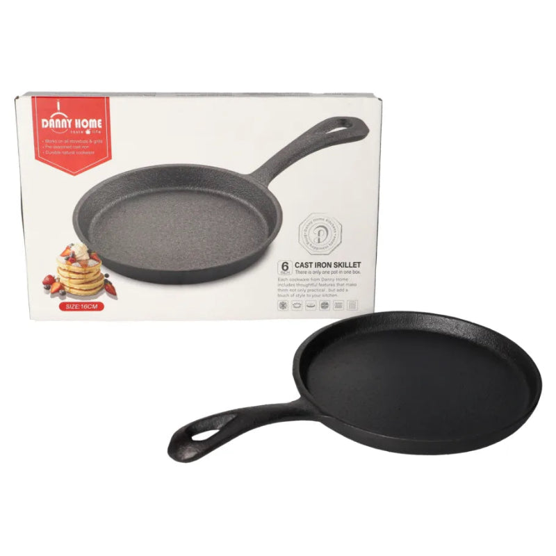 Danny Home Cast Iron Skillet Fry Pan 25.8cm at Zubaidas Homestore