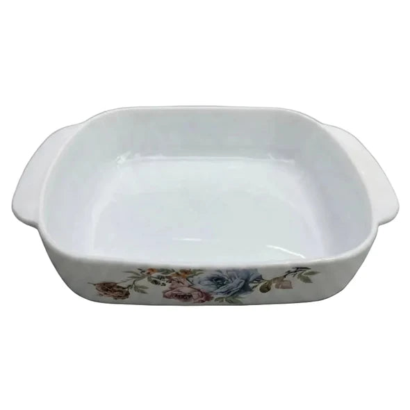 Danny Home Ceramic Flower Design Bakeware Dish 25cm at Zubaidas Homestore Pakistan