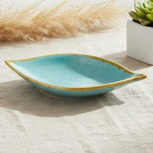 Danny Home Ceramic Leaf Sauce Dish 10cm at Zubaidas Homestore