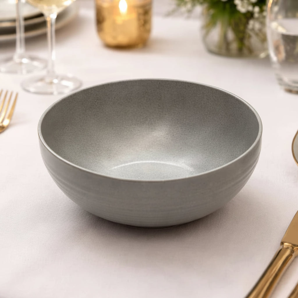 Danny Home Ceramic Salad Bowl Grey 20cm at Zubaidas Homestore