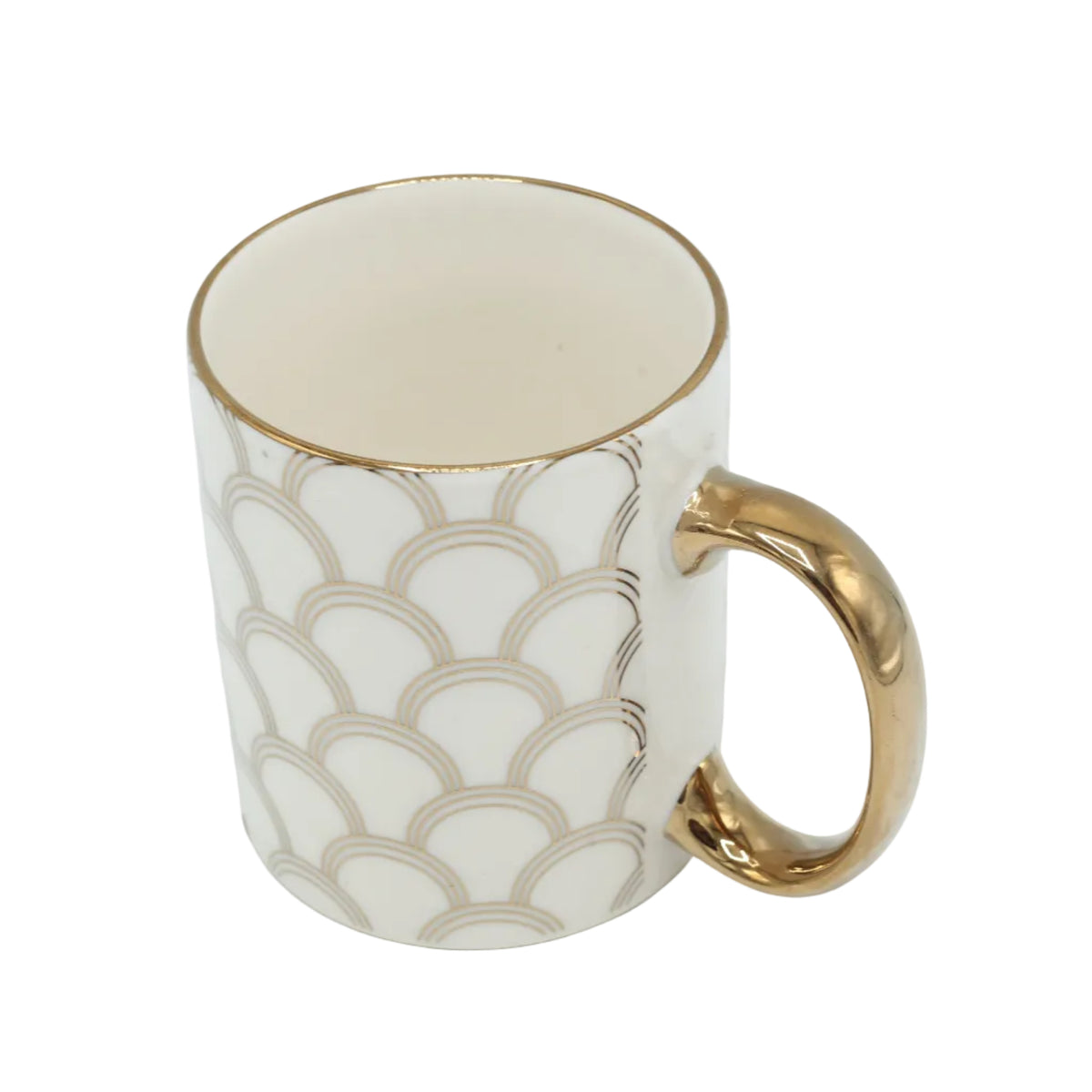 Danny Home Ceramic Scale Pattern Coffee Mug 350ml at Zubaidas Homestore Pakistan