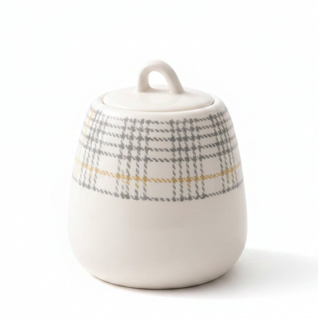 Danny Home Ceramic Sugar Pot With Lid 220ml White at Zubaidas Homestore Pakistan