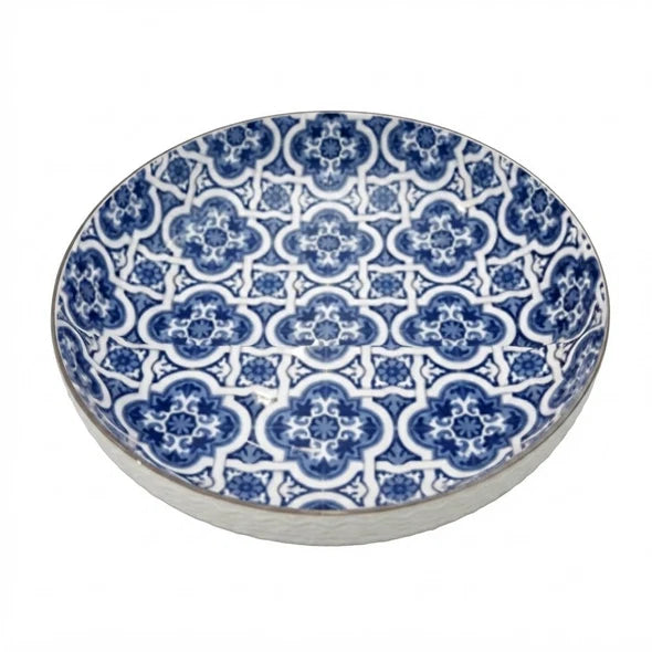 Danny Home Classic Blue Porcelain Deep Plate 30cm at Zubaidas Homestore Pakistan