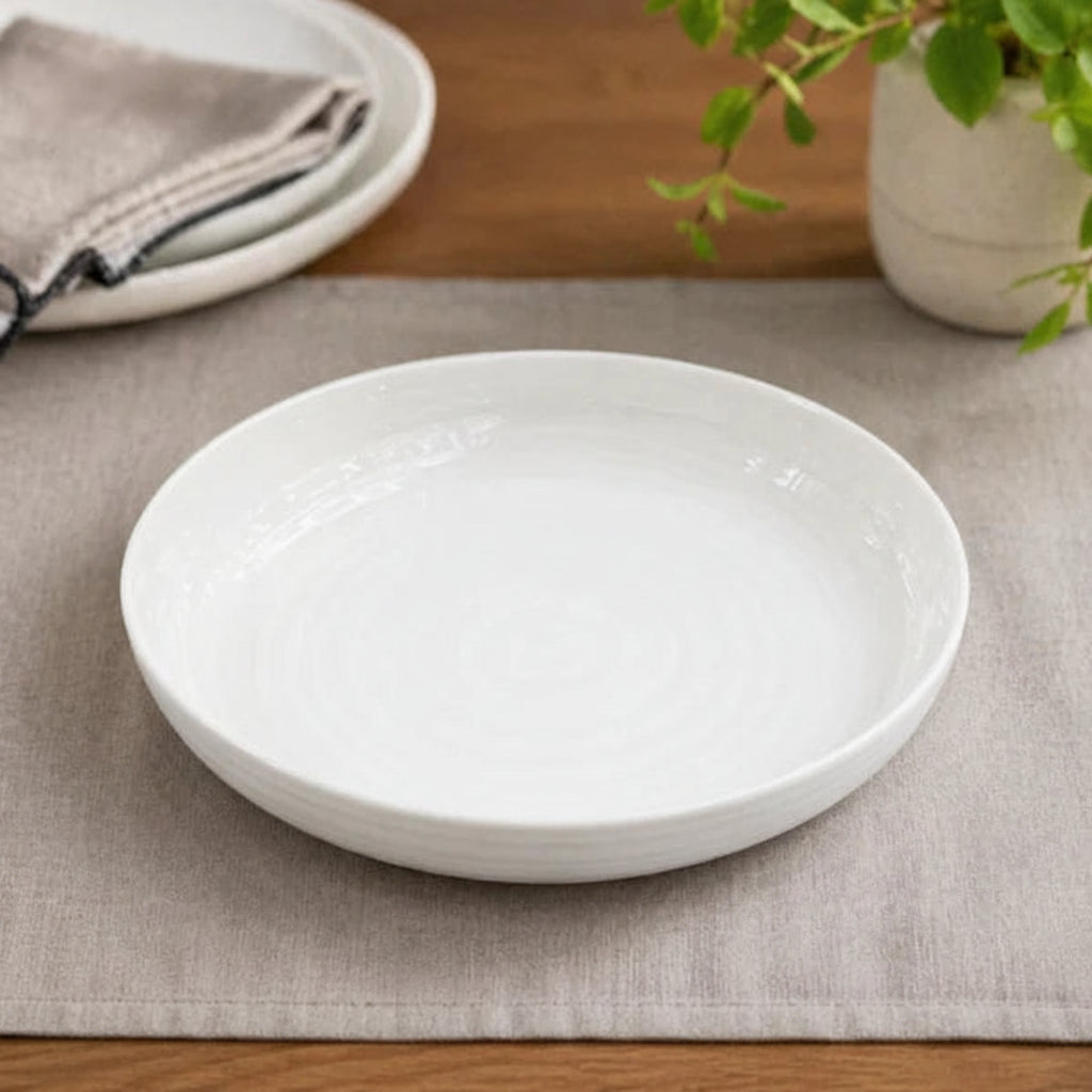 Danny Home Classic Porcelain Dinner Plate 20cm White at Zubaidas Homestore