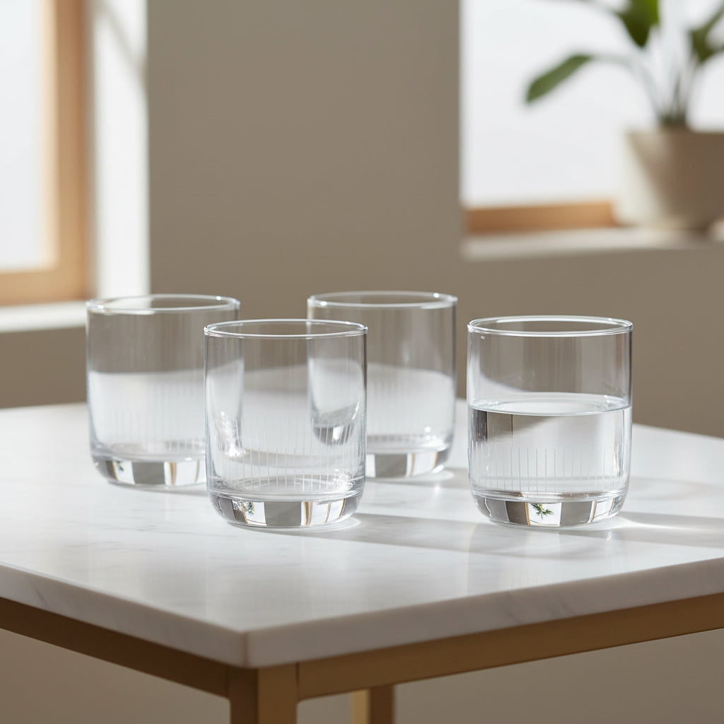 Danny Home Clear 4 Pieces Glass Set 310ml at Zubaidas Homestore