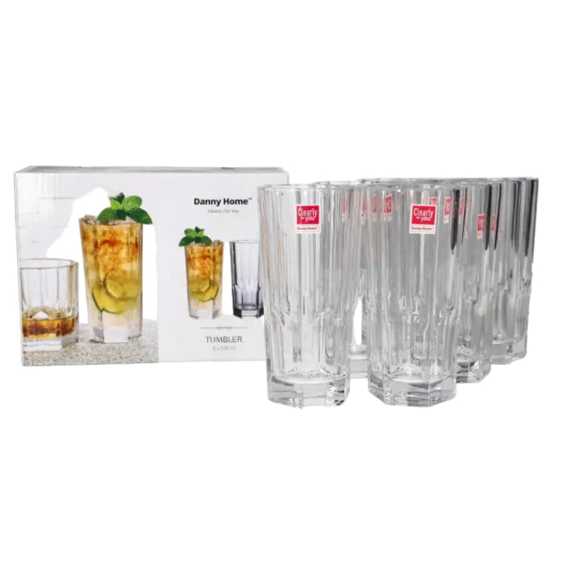 Danny Home Cocktail Glass 6 Pieces Set 328ml at Zubaidas Homestore . Most Trusted Homestore in Pakistan