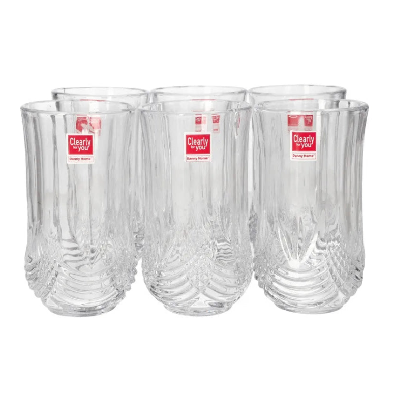 Danny Home Cocktail Tumbler Glass 6 Pieces Set 315ml at Zubaidas Homestore Pakistan
