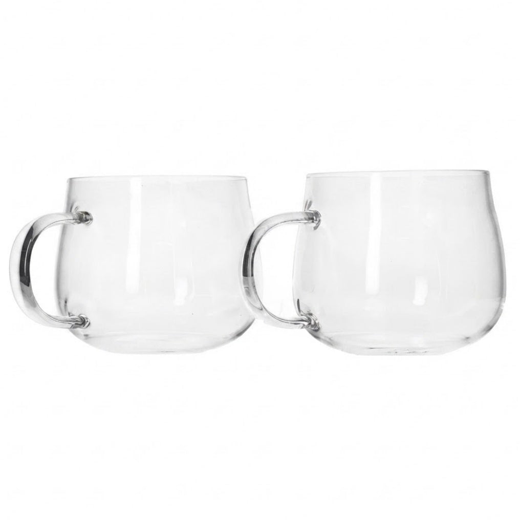 Danny Home Crystal Clear Glass Mug 2 Pieces Set 430ml at Zubaidas Homestore Pakistan
