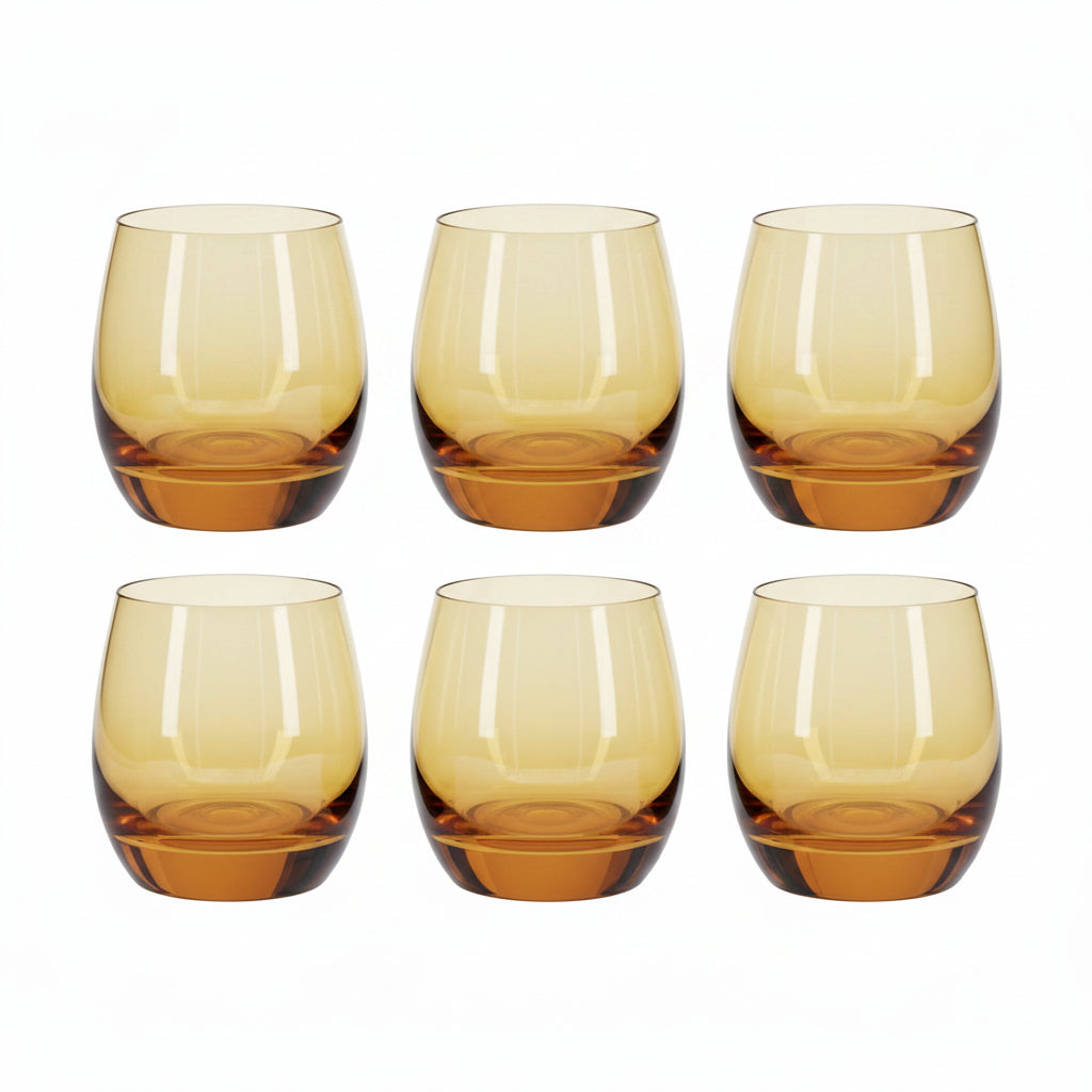 Danny Home Crystal Rock Glass 6 Pieces Set 360ml at Zubaidas Homestore