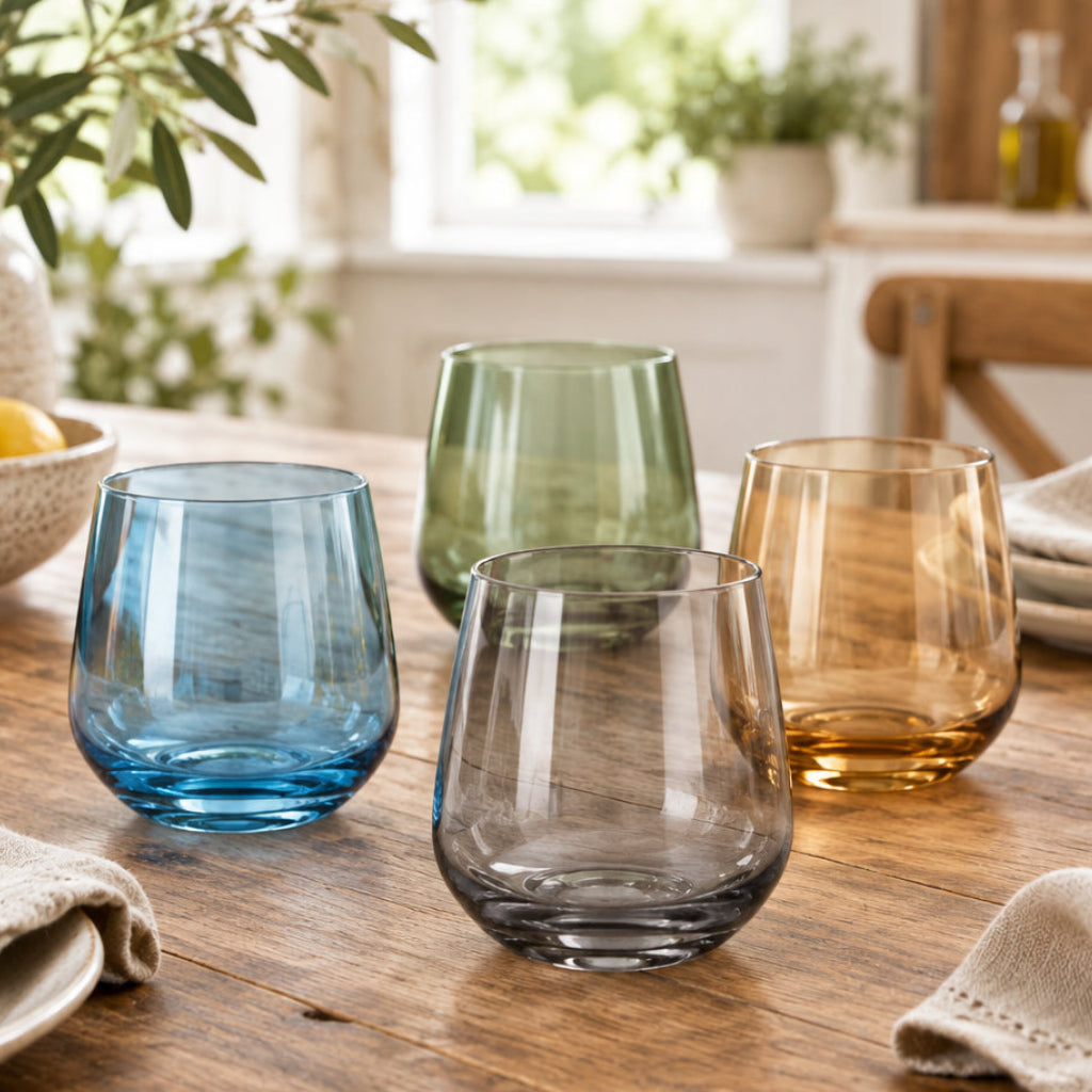 Danny Home Crystal Whisky Glass Set 4 Pieces at Zubaidas Homestore