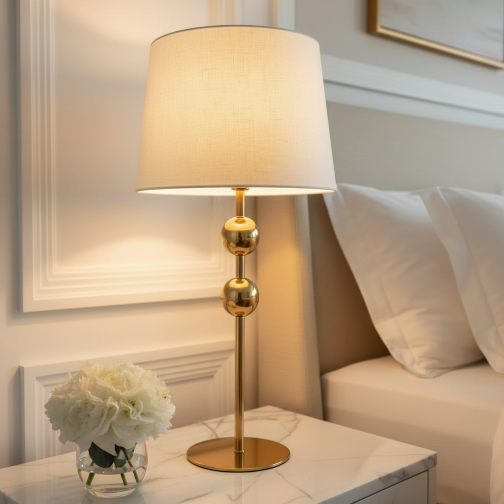Danny Home Decorative Gold Metal Table Lamp at Zubaidas Homestore