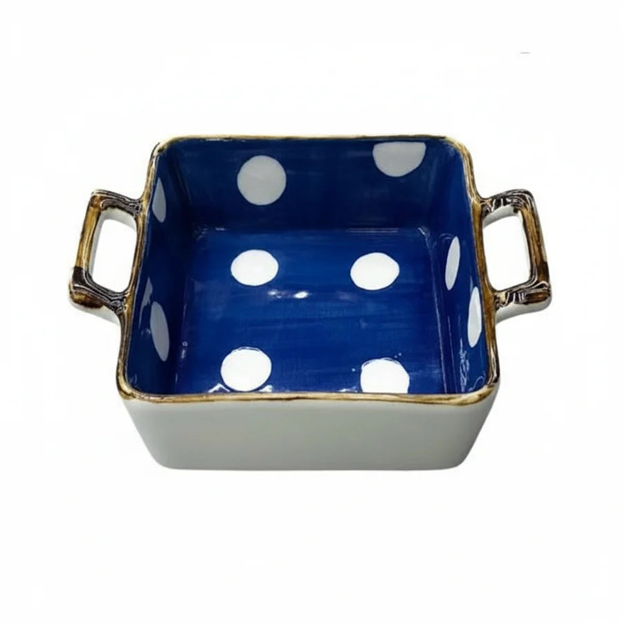 Danny Home Dot Design Porcelain Bakeware Dish 18cm at Zubaidas Homestore Pakistan