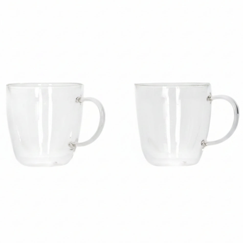Danny Home Double Walled Glass Cup with Handle 80ml at Zubaidas Homestore Pakistan