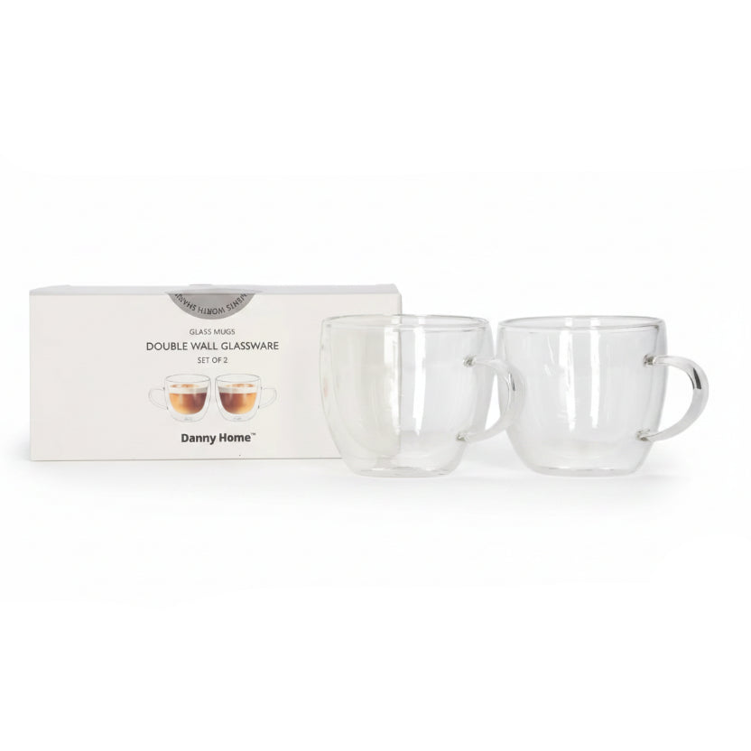 Danny Home Double Walled Glass Mug 200ml at Zubaidas Homestore