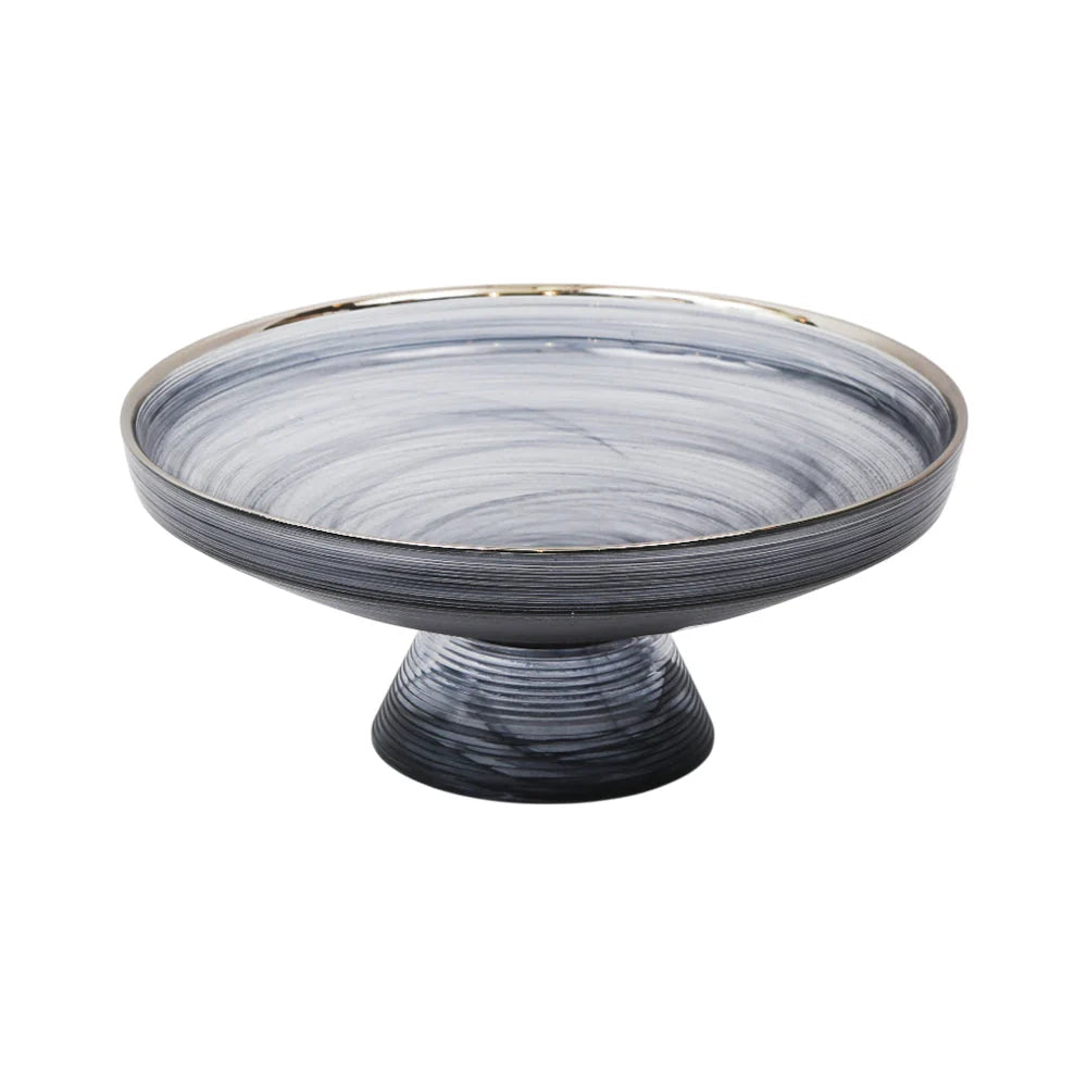 Danny Home Eclipse Glass Fruit Plate 33 cm at Zubaidas Homestore Pakistan