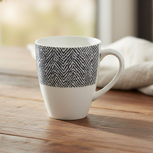 Danny Home Elegant Textures Porcelain Mug 320ml at Zubaidas Homestore