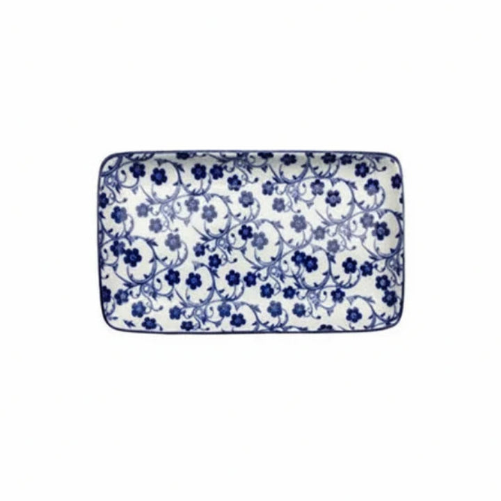 Danny Home Floral Design Rectangular Dinner Plate 18cm at Zubaidas Homestore Pakistan