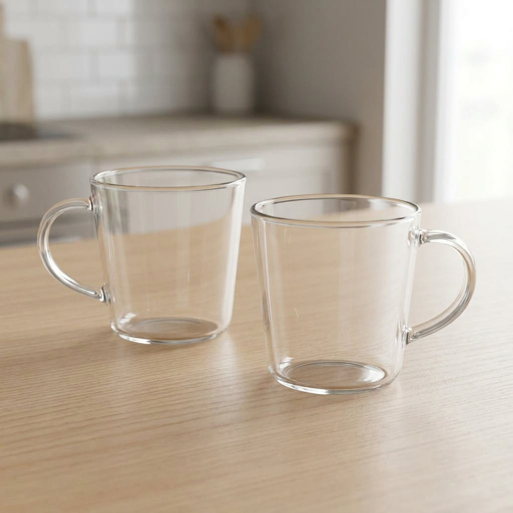 Danny Home Glass Mug 2 Pieces Set 300ml at Zubaidas Homestore