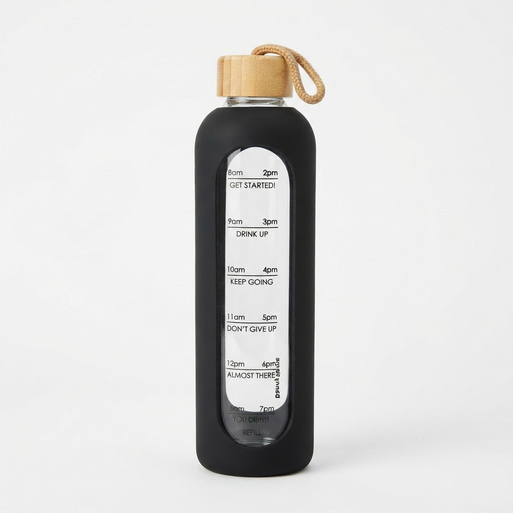 Danny Home Borosilicate Glass Bottle With Silicone Cover 1L at Zubaidas Homestore Pakistan