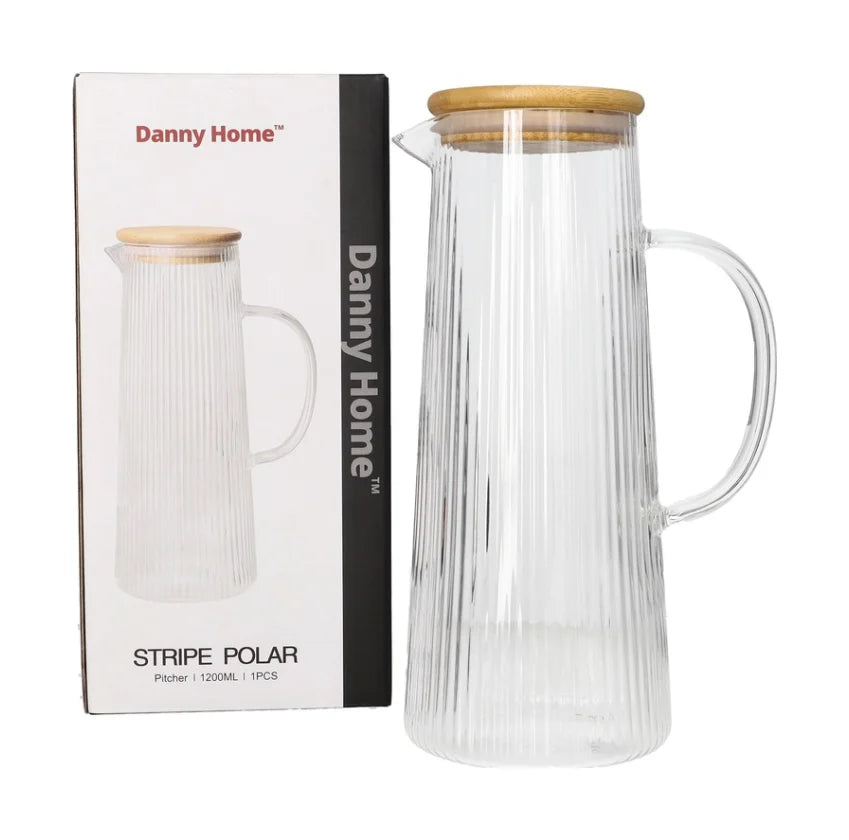 Danny Home Glass Water Pitcher 1200ml at Zubaidas Homestore