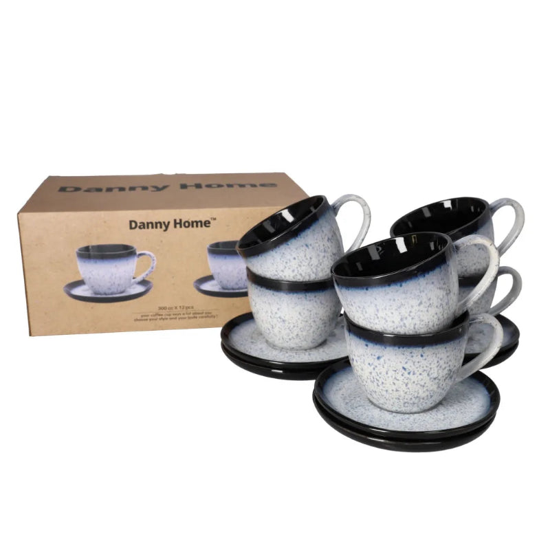 Danny Home Glazed Cup and Saucer 12 Pieces at Zubaidas Homestore
