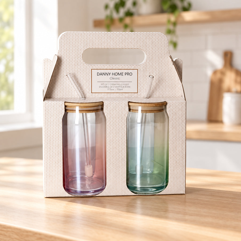 Danny Home Gradient Glass Cup 2pcs 500ml at Zubaidas Homestore