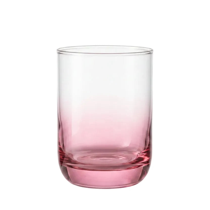 Danny Home Gradient Pink 4 Pieces Glass Set 310ml at Zubaidas Homestore Pakistan