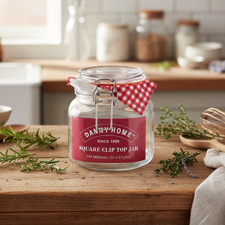 Danny Home Mason Clip Lid Jar 750ml at Zubaidas Homestore