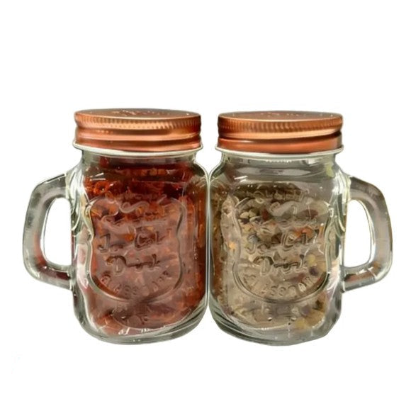Danny Home Mason Jar Castor 2 Pieces Set 120ml at Zubaidas Homestore Pakistan