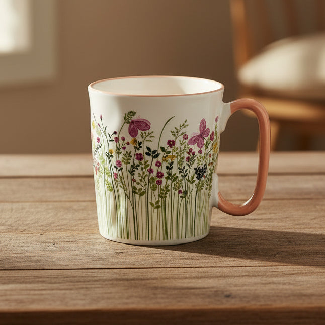 Danny Home Meadow Flower Ceramic Mug 450ml Zubaidas Homestore