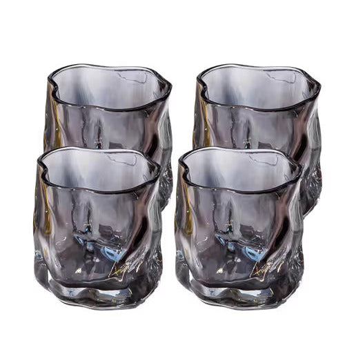 Danny Home Misted Glass Cup 4 Pieces Set 280ml at Zubaidas Homestore
