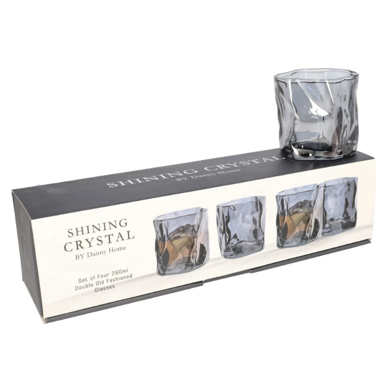 Danny Home Misted Glass Cup 4 Pieces Set 280ml at Zubaidas Homestore. Most Trusted Homestore in Pakistan