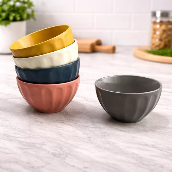 Danny Home Mixed Color 5 Pieces Dessert Bowl Set 10.7cm at Zubaidas Homestore