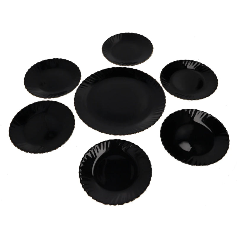 Danny Home Opal Glass 7 Pieces Dinner Plate Set at Zubaidas Homestore Pakistan