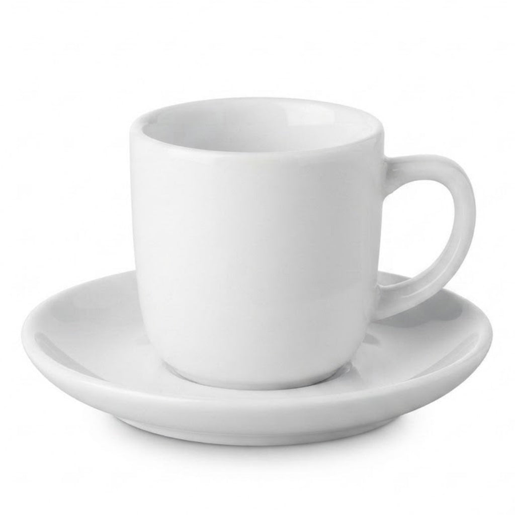Danny Home Plain White Cup and Saucer Set at Zubaidas Homestore