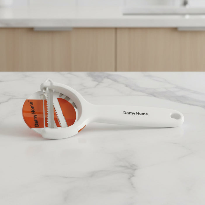 Danny Home Plastic and Stainless Steel White Peeler 14cm at Zubaidas Homestore