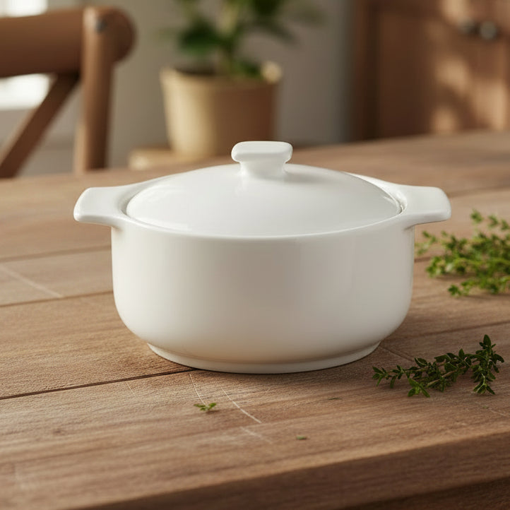 Danny Home Porcelain Casserole Serving Pot 12.7cm at Zubaidas Homestore